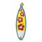 Old World Christmas 6.0 Inch Surfboard Tree Ornament , Surfing Waves Ocean Beach